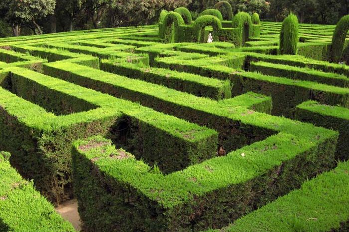 het Labyrinth Park van Horta in Barcelona.
