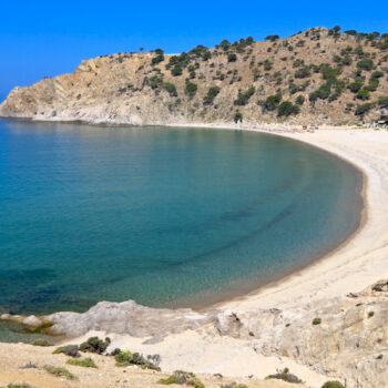 ‘Pahia ammos’ beach at Samothraki island in Greece
